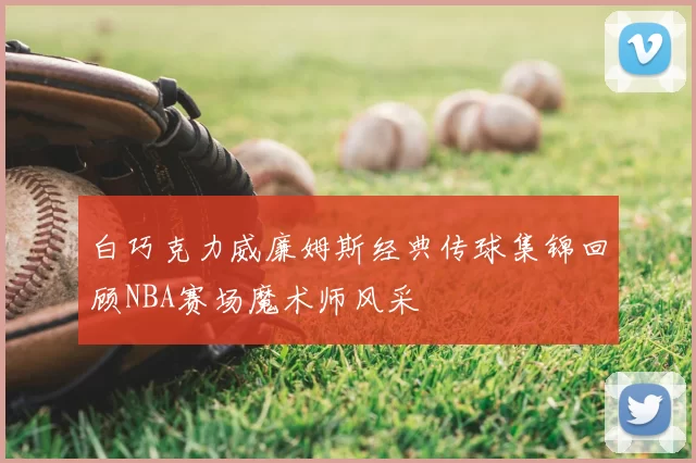 白巧克力威廉姆斯经典传球集锦回顾NBA赛场魔术师风采